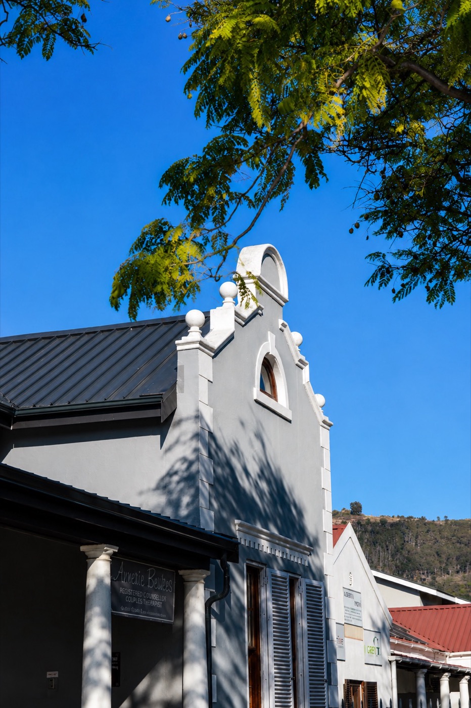 The historic Paarl building housing the practice