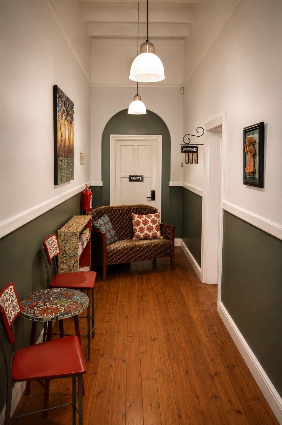 The practice's welcoming waiting area